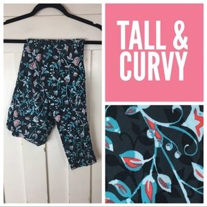 NIP LuLaRoe Leggings, Floral Vines, TC